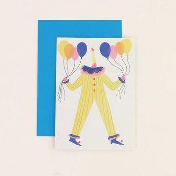 Circus Clown Birthday Card